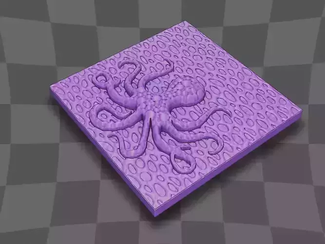 Octopus in the coral 