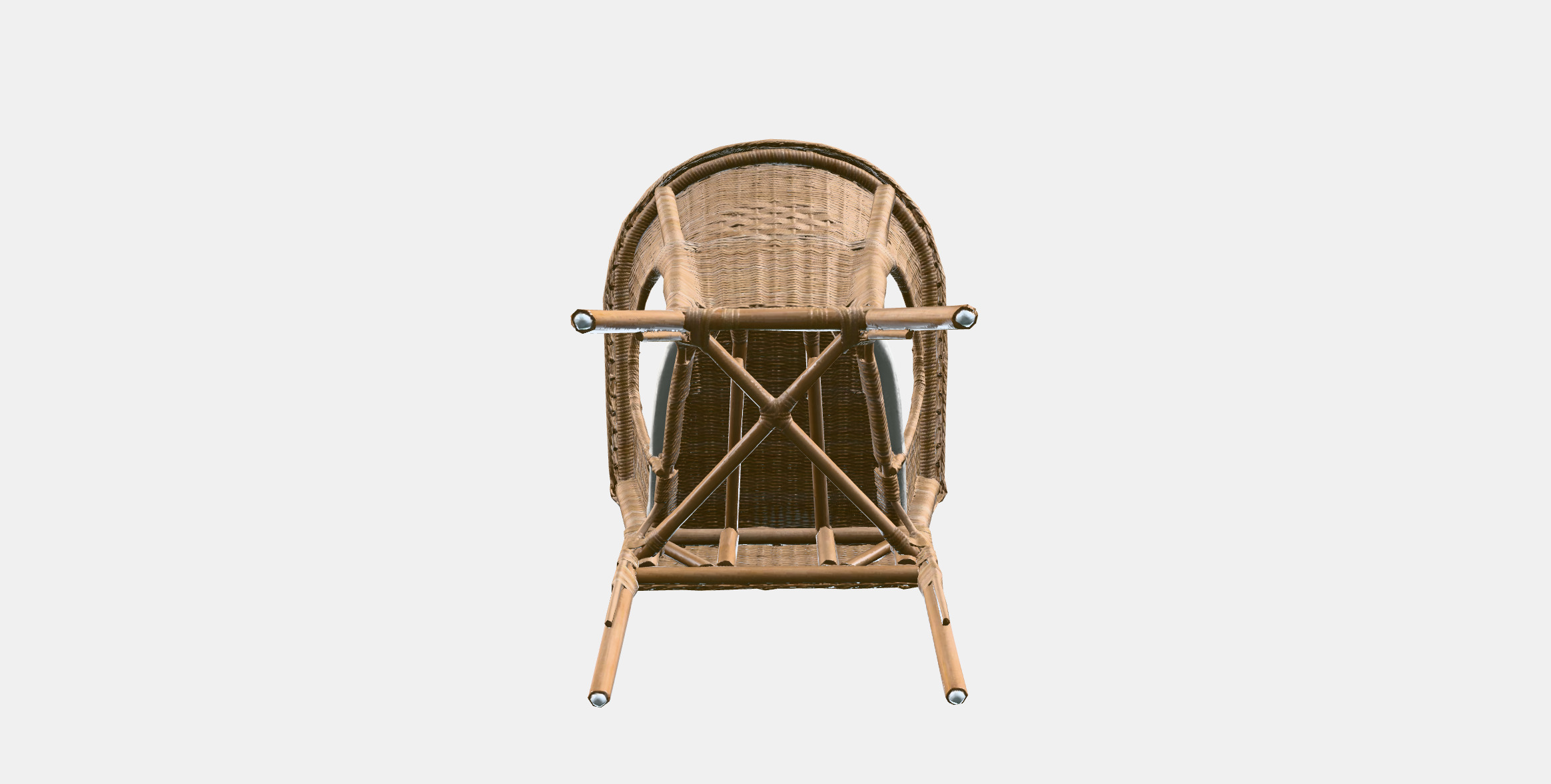 AGEN Armchair with plush cover 3D model_6