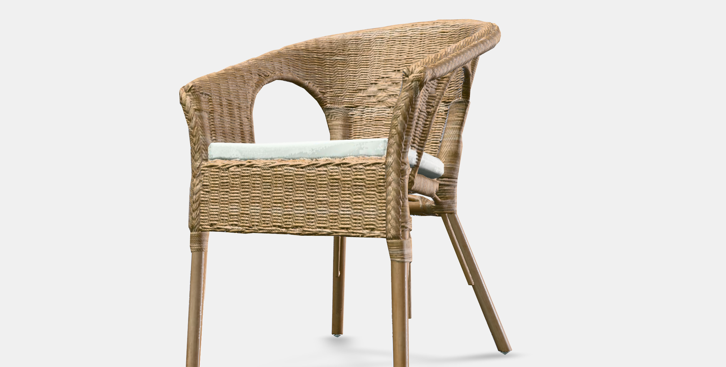 AGEN Armchair with plush cover 3D model_12