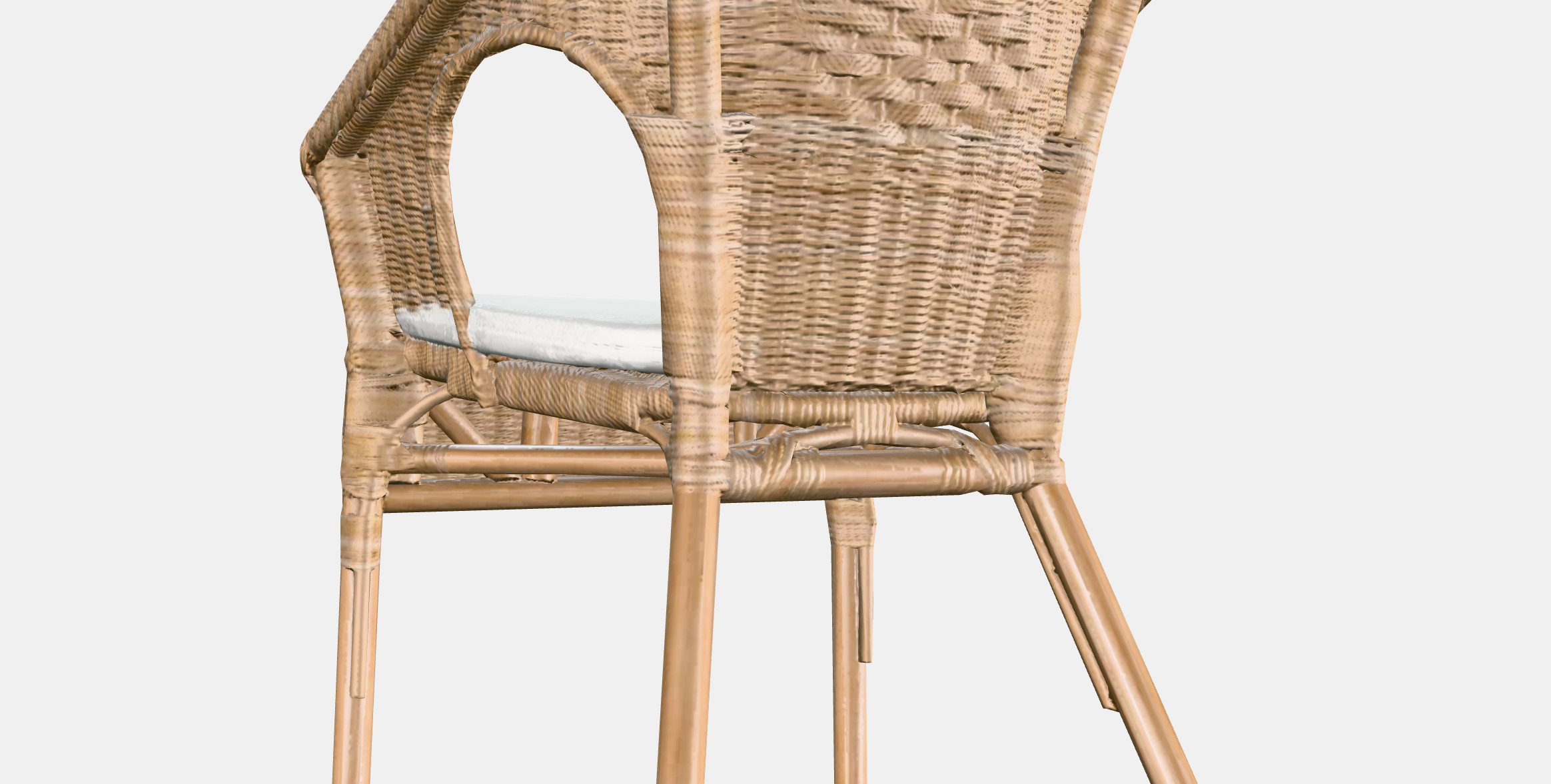 AGEN Armchair with plush cover 3D model_2