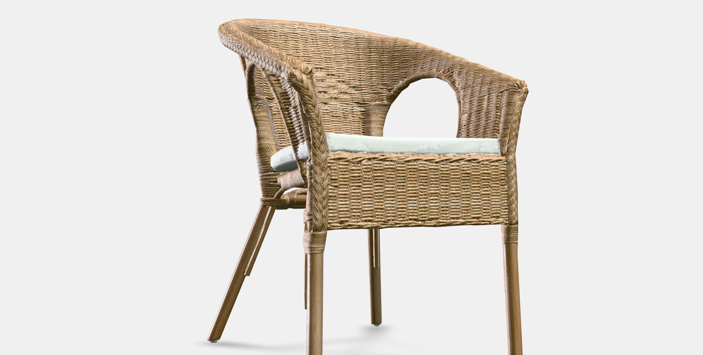AGEN Armchair with plush cover 3D model_9
