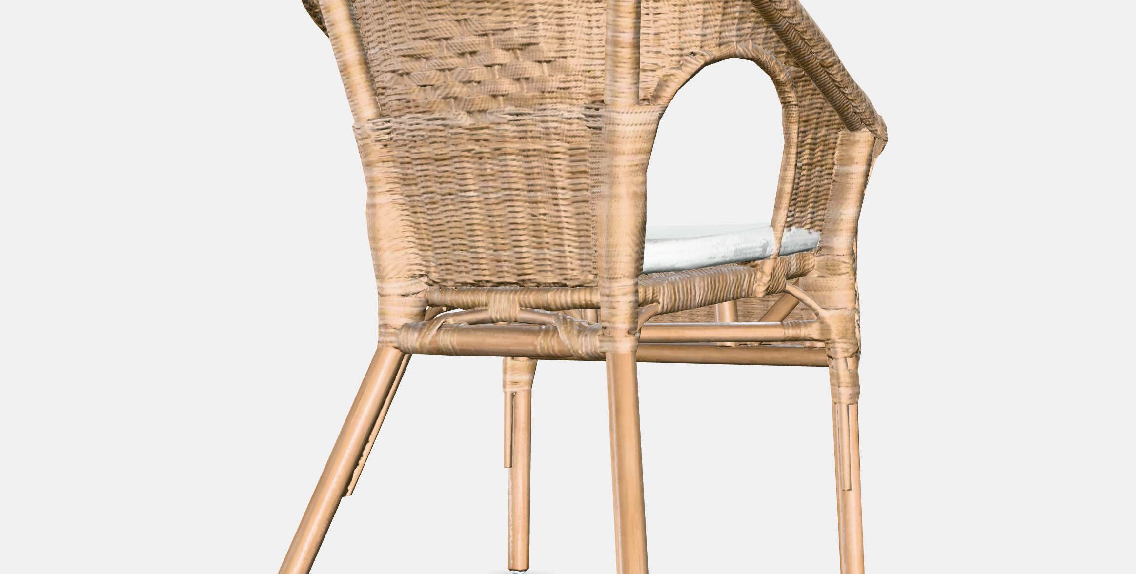 AGEN Armchair with plush cover 3D model_4