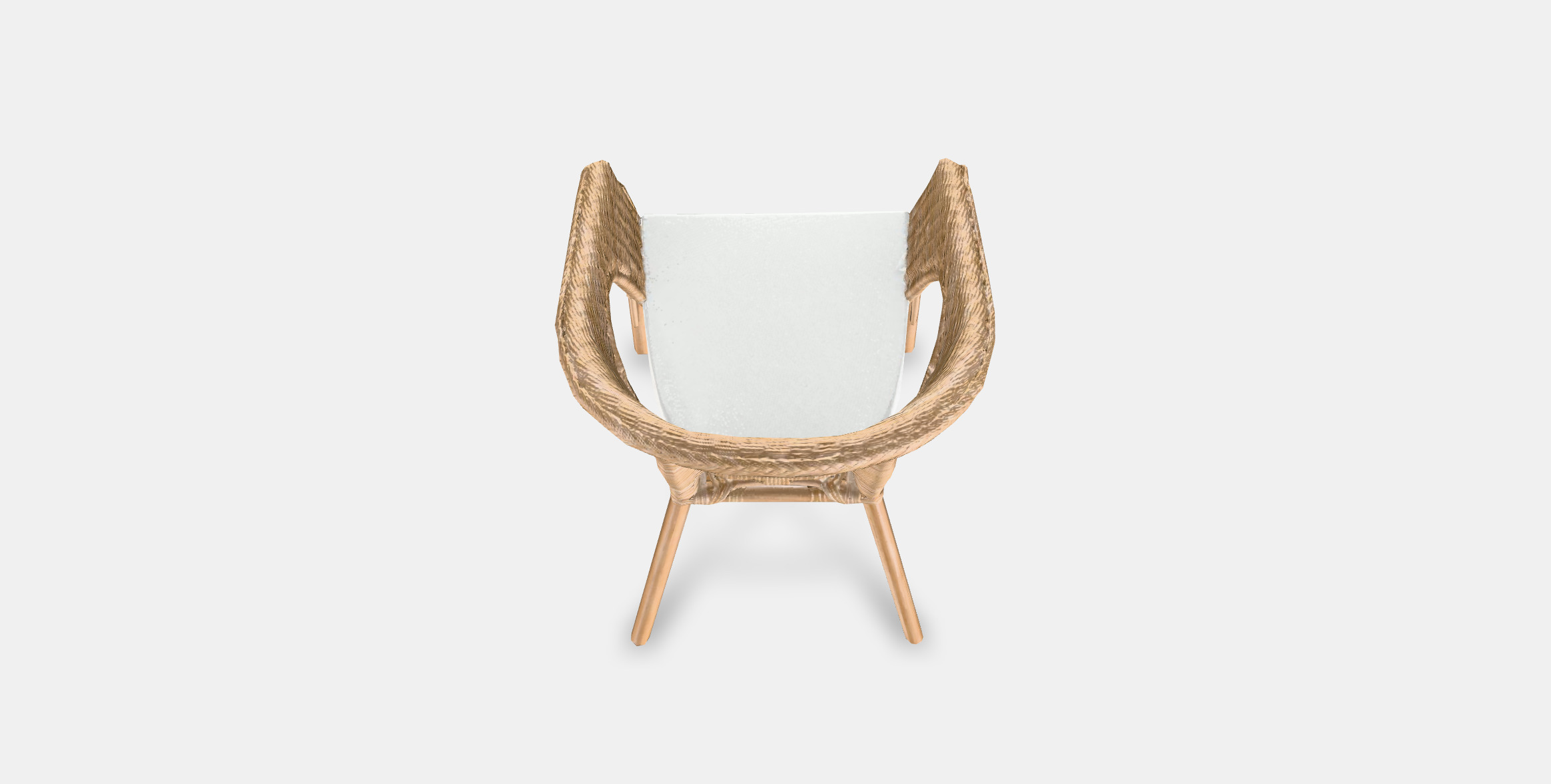 AGEN Armchair with plush cover 3D model_3