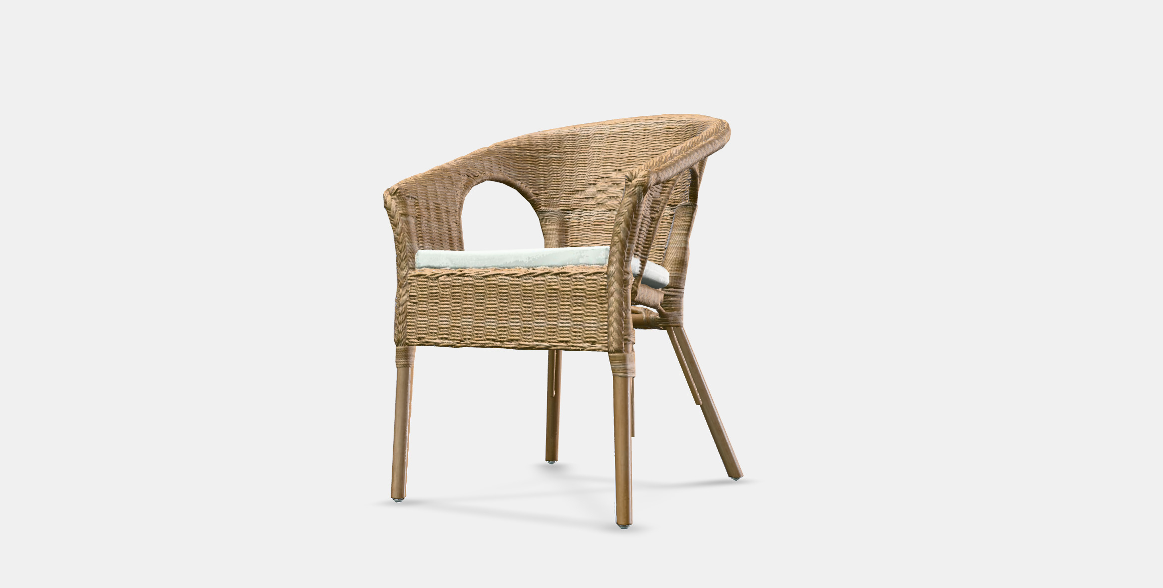 AGEN Armchair with plush cover 3D model_11