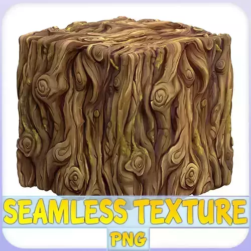 Stylized Bark Seamless Texture