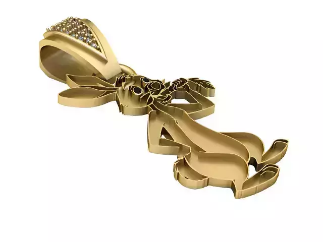 TIME MONEY PENDANT 3D PRINTABLE MODLE 