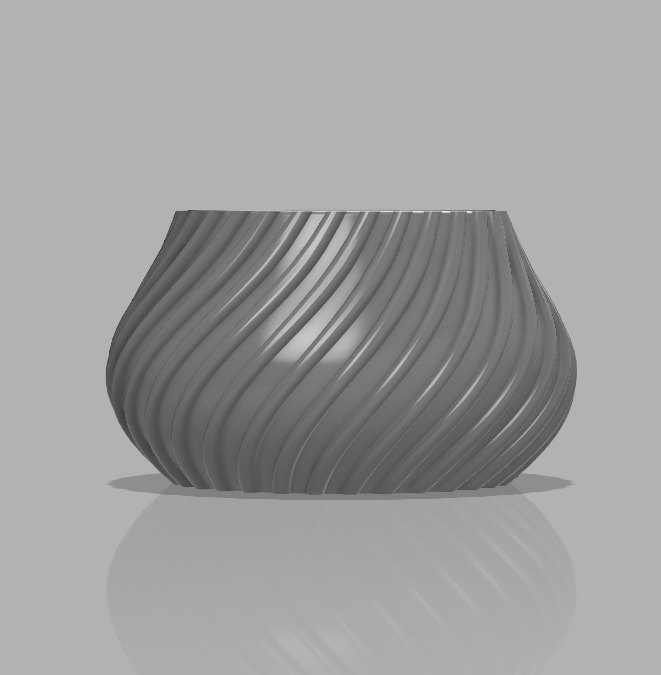 Spiral Cactus Pot A 3D Printed Minimalist Design Free 3D print model_2