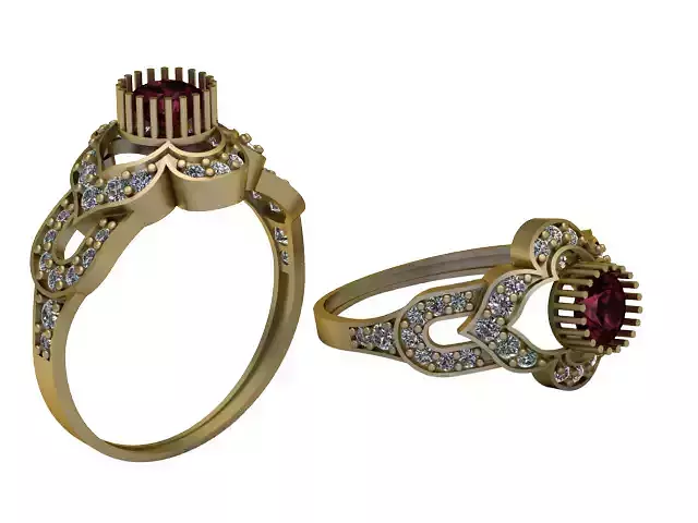 DESIGN ENAGEMENT RING 3D PRITNTABLE MODEL 