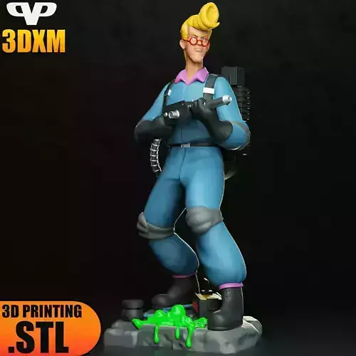 Egon Spengler STL for 3D Printing 3DXM ChibiSTL