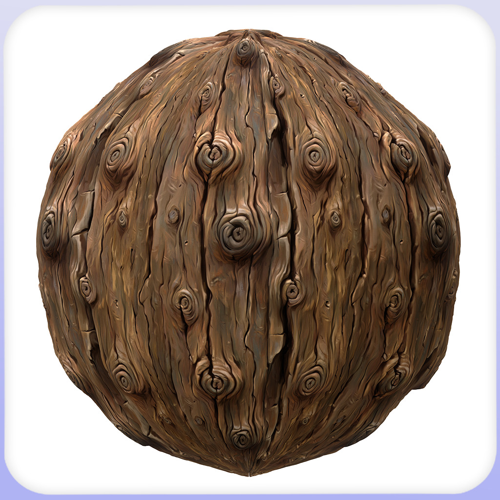 Stylized Bark Seamless Texture Texture_6