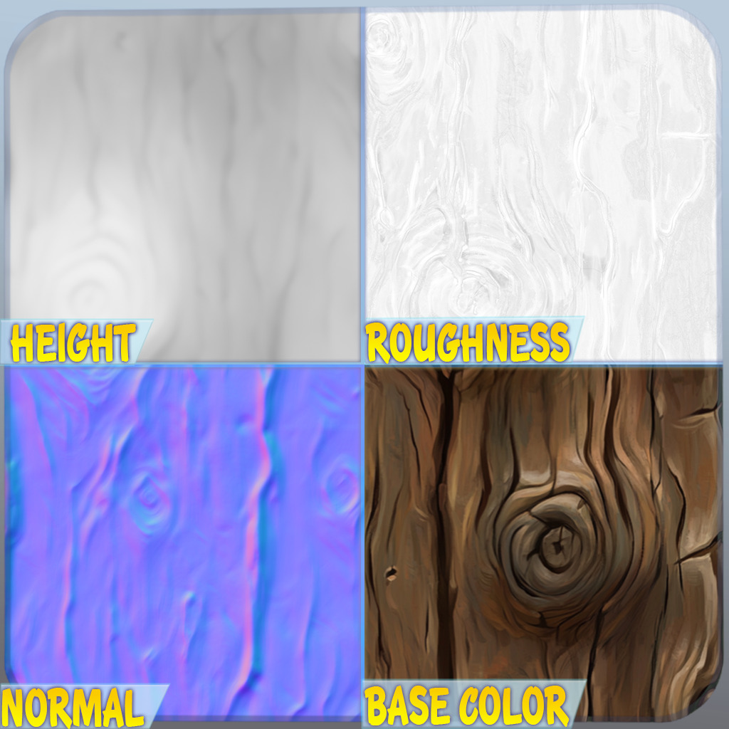 Stylized Bark Seamless Texture Texture_1