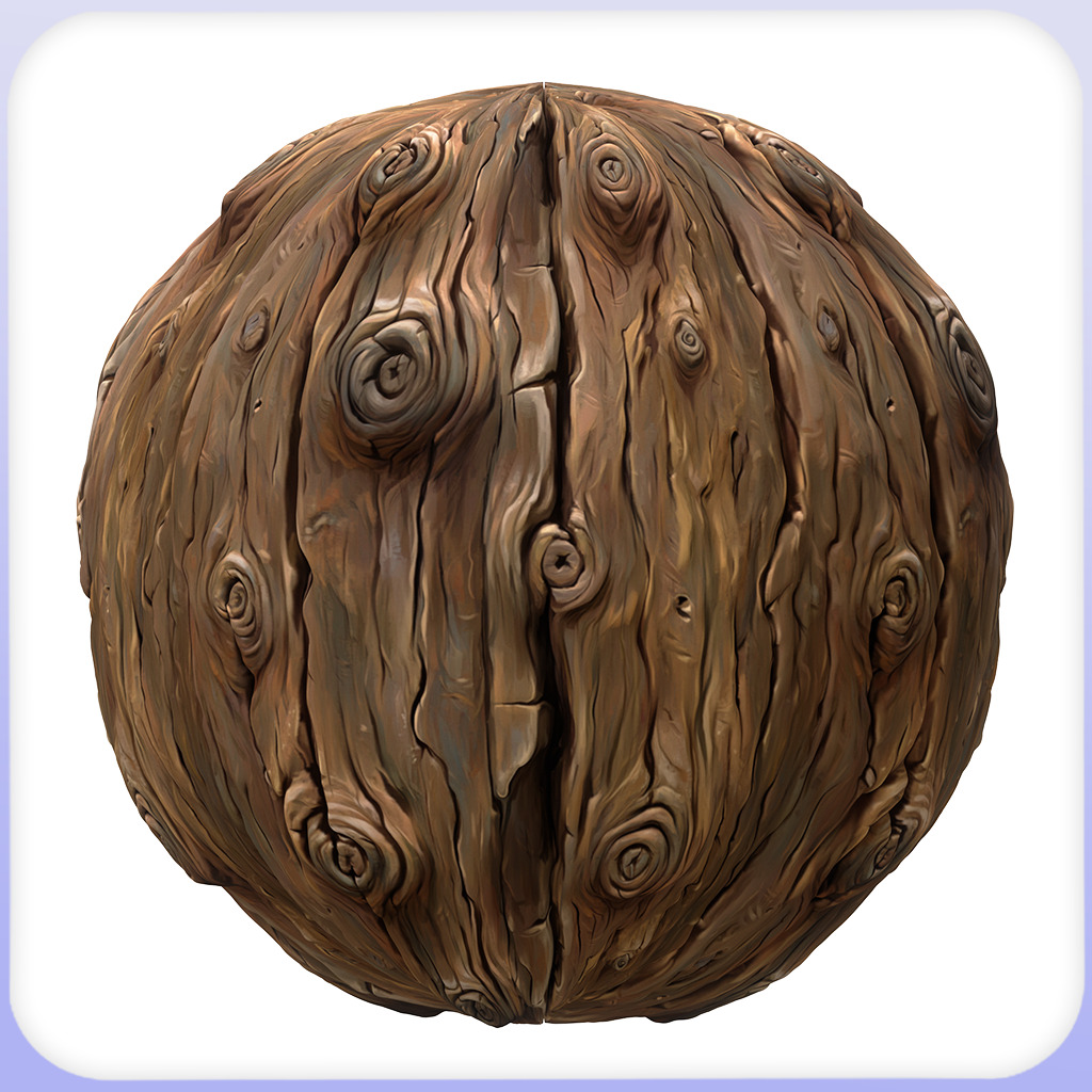 Stylized Bark Seamless Texture Texture_3