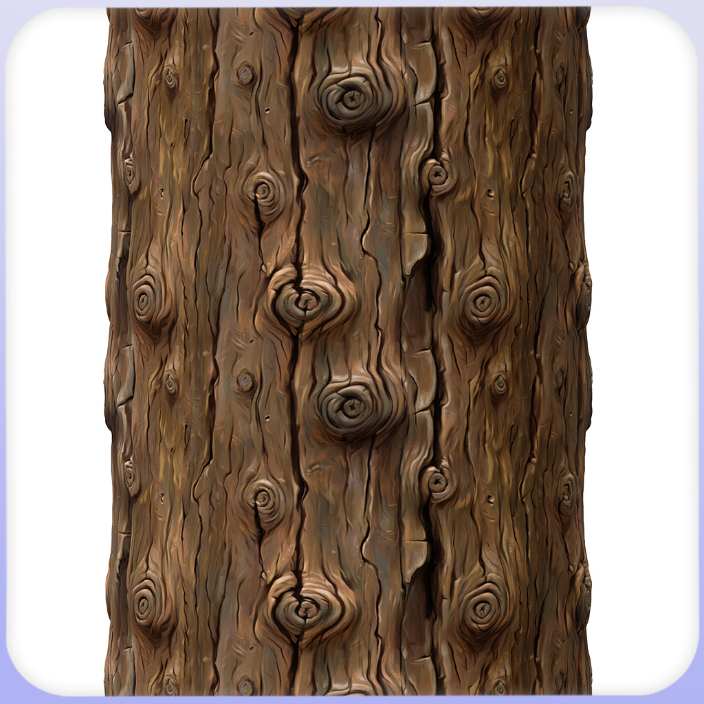 Stylized Bark Seamless Texture Texture_2