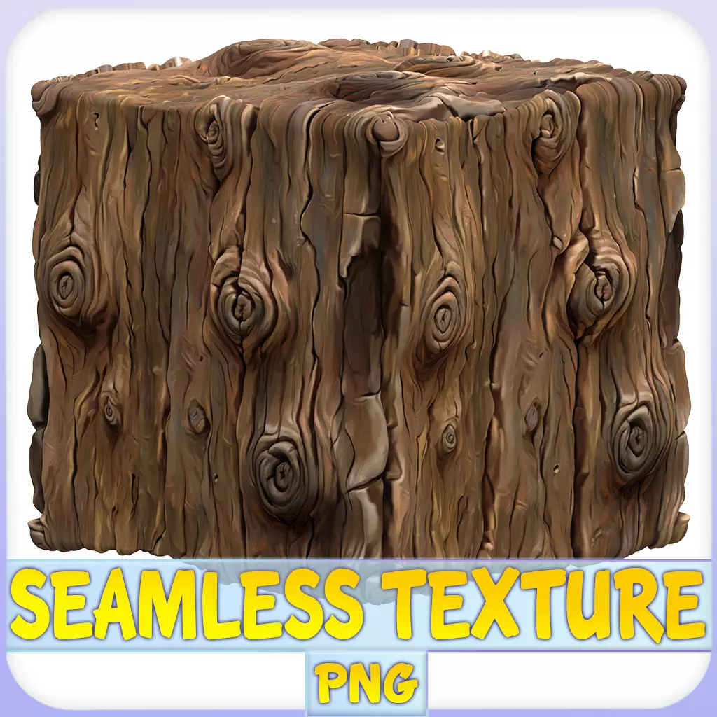 Stylized Bark Seamless Texture Texture_0