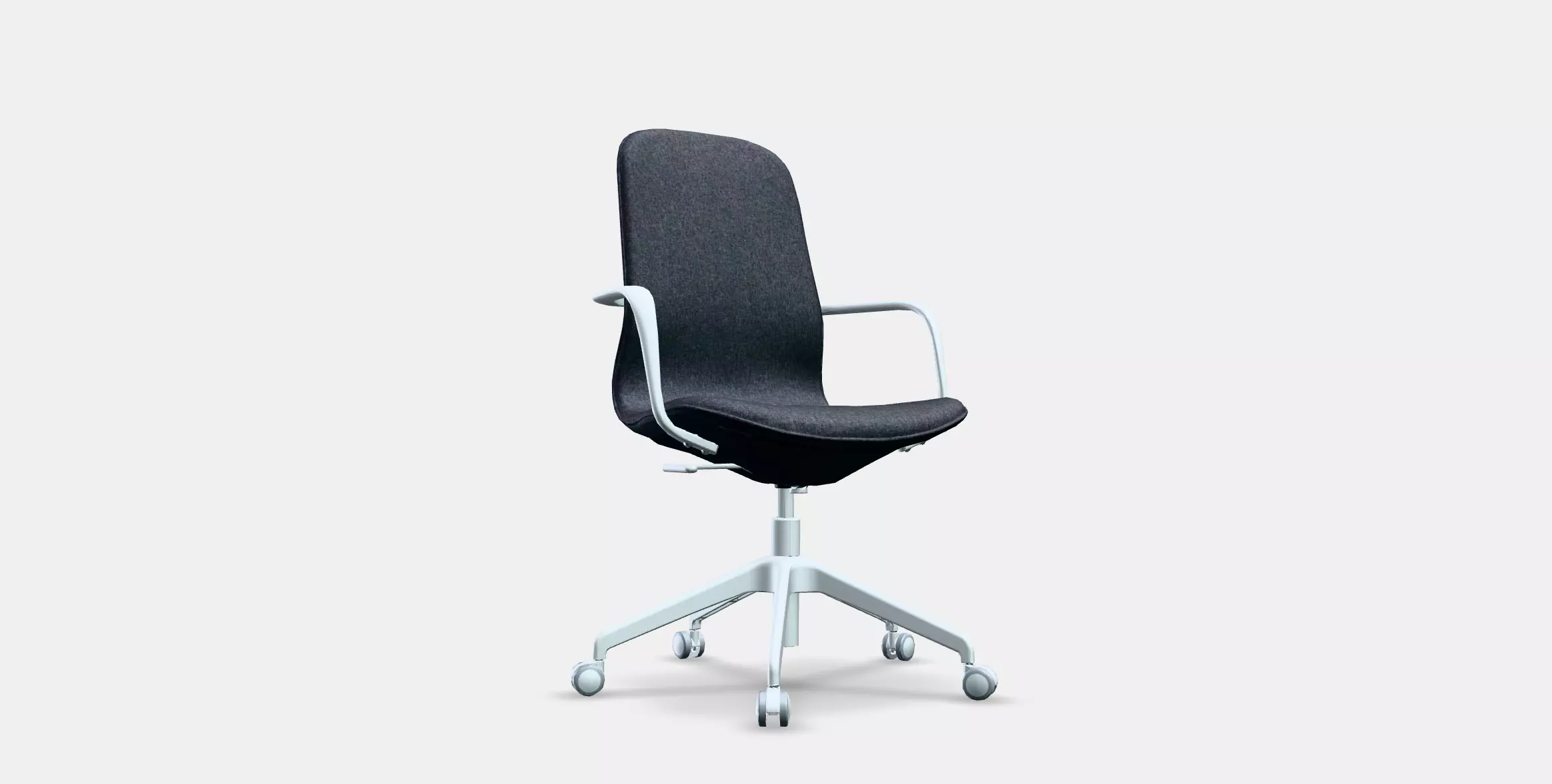 LANGFJALL Conference chair with armrests 8 Low-poly 3D model_0