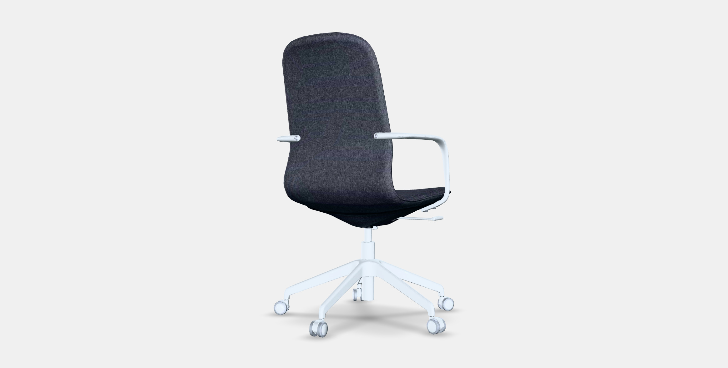 LANGFJALL Conference chair with armrests 8 Low-poly 3D model_6
