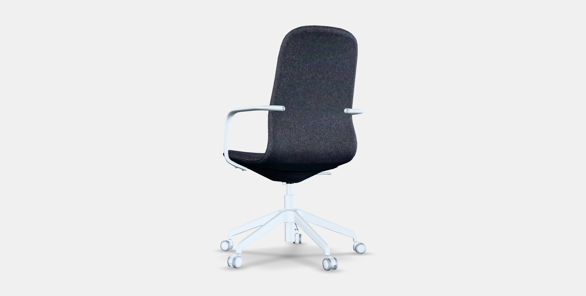 LANGFJALL Conference chair with armrests 8 Low-poly 3D model_16
