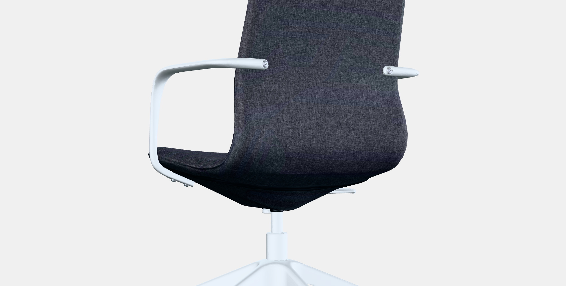 LANGFJALL Conference chair with armrests 8 Low-poly 3D model_2