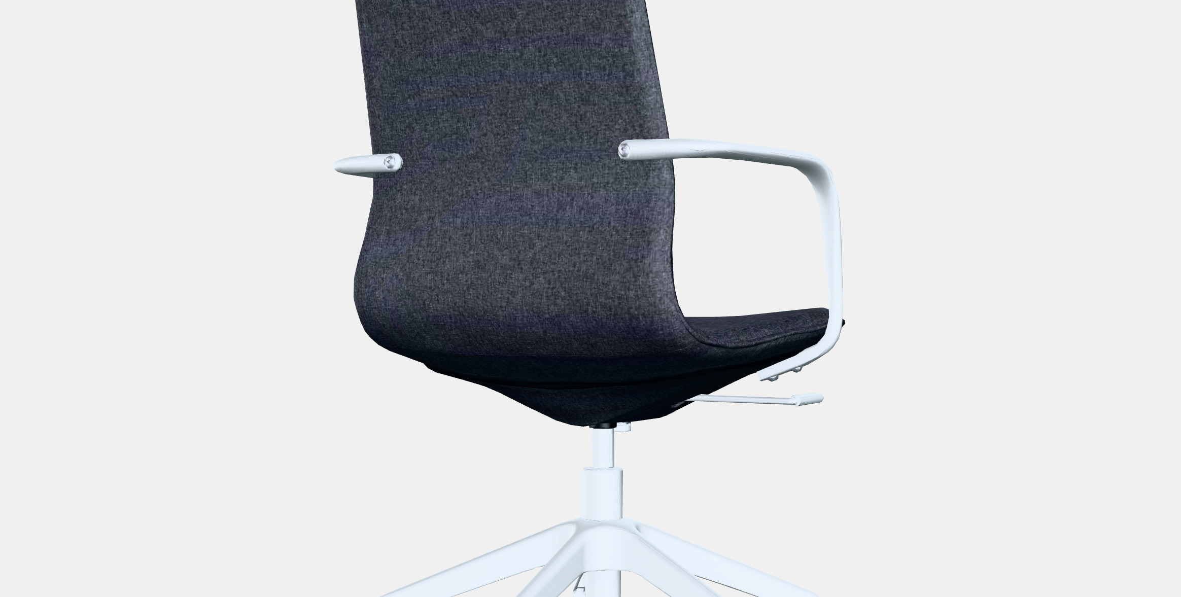 LANGFJALL Conference chair with armrests 8 Low-poly 3D model_8