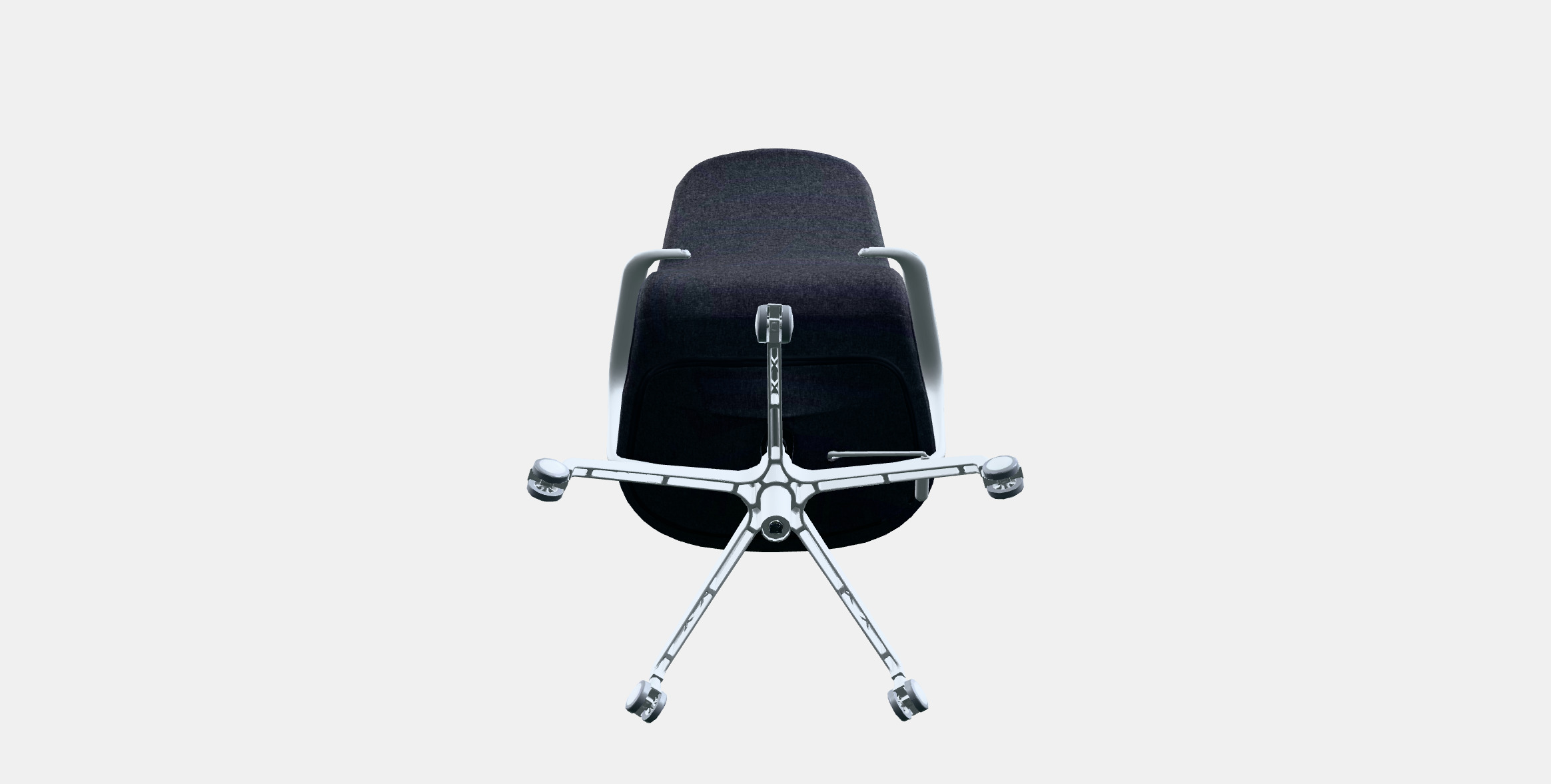 LANGFJALL Conference chair with armrests 8 Low-poly 3D model_5