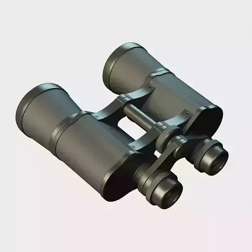 Binoculars PBR Low-poly 3D model