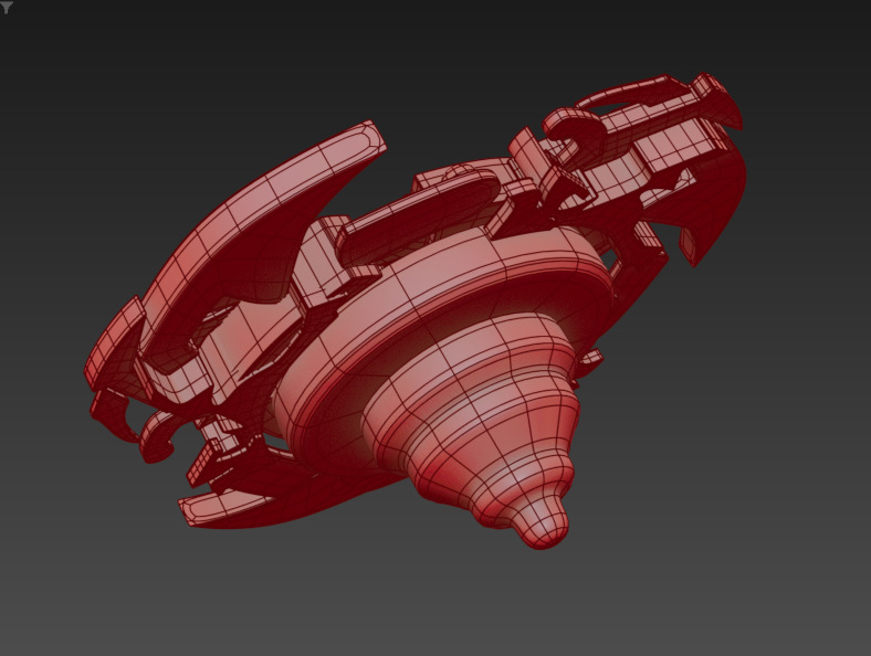 Beyblade Low-poly 3D model_3