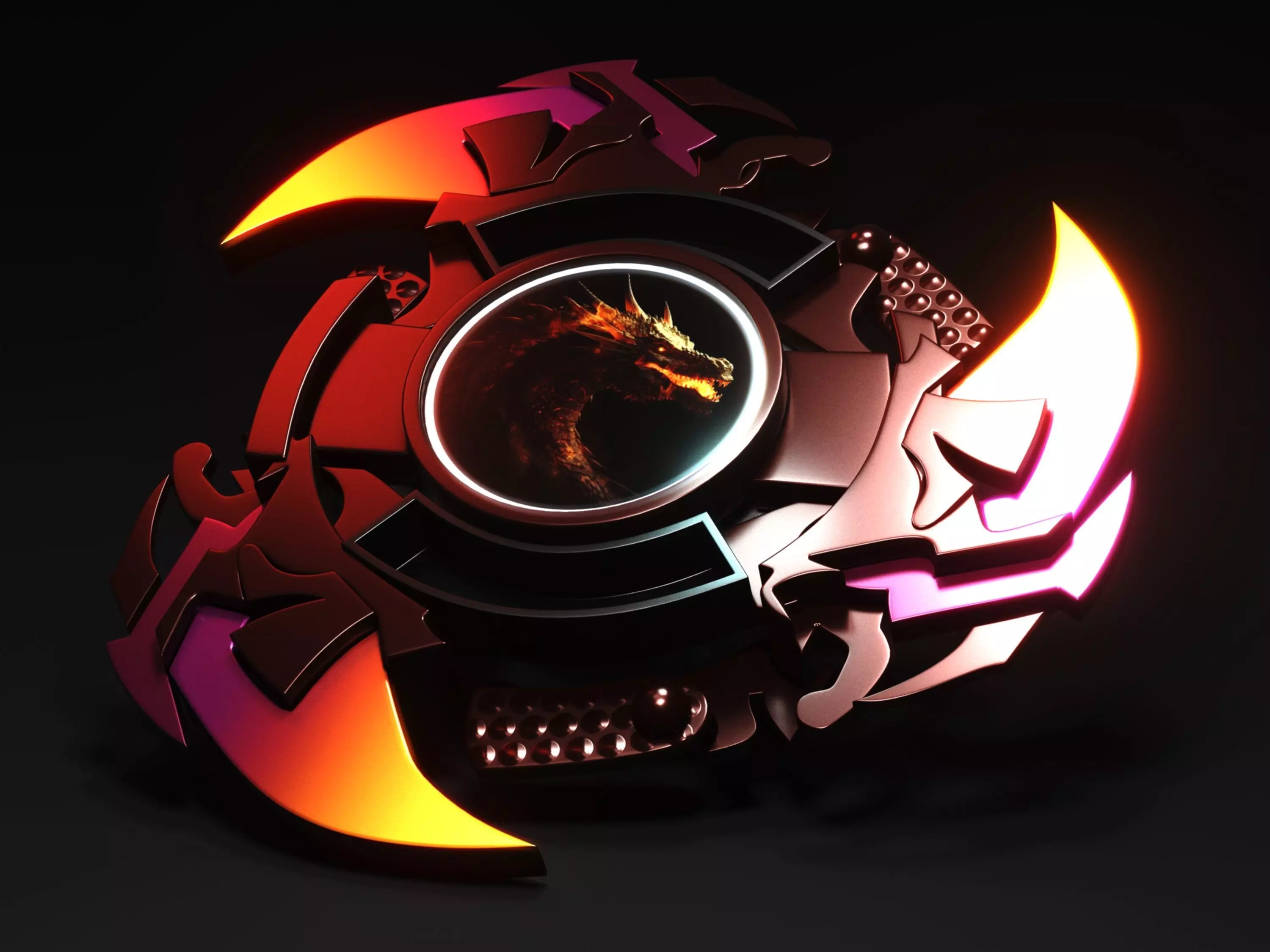 Beyblade Low-poly 3D model_0
