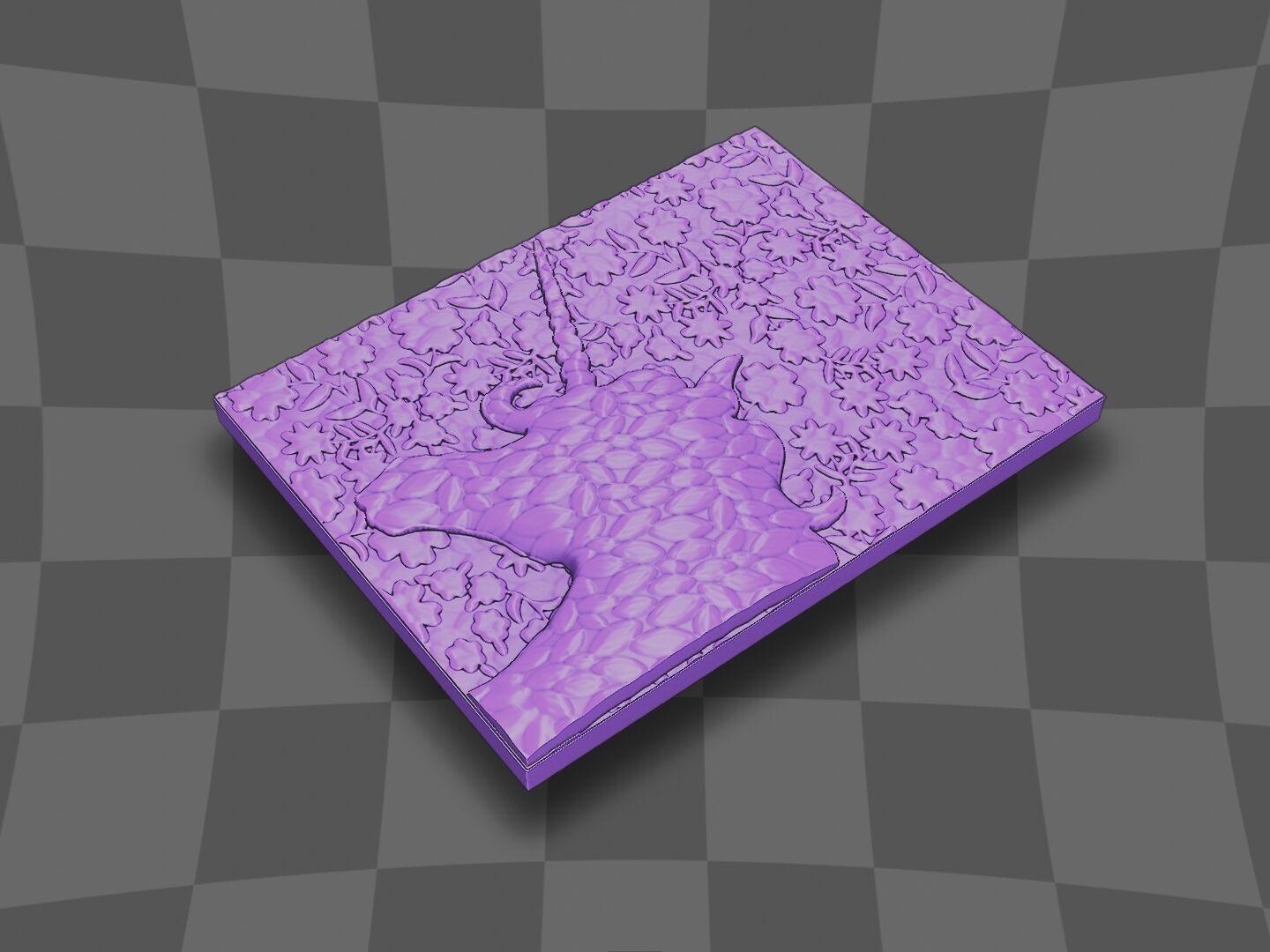 The unicorn decoration 3D print model_2