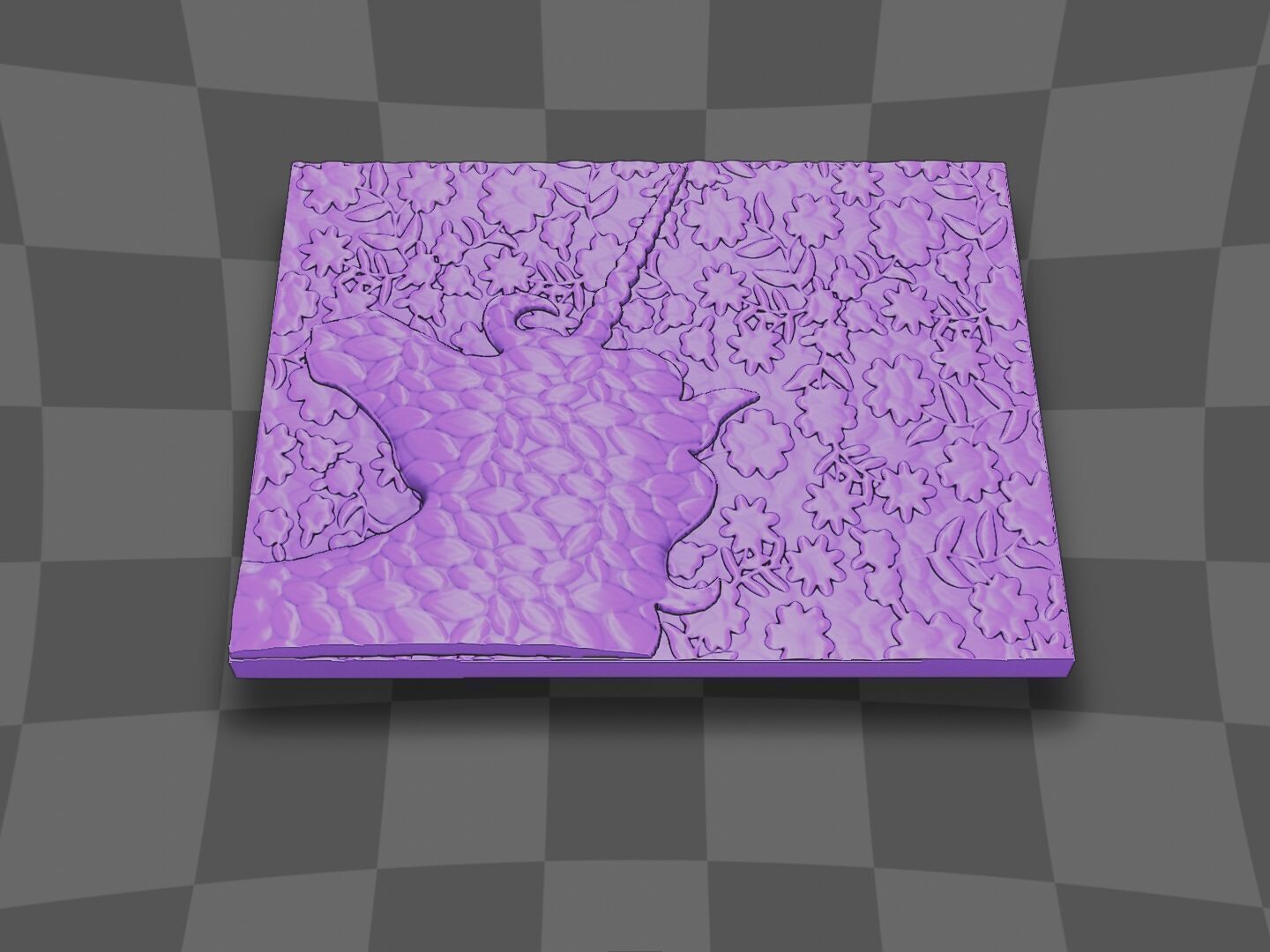 The unicorn decoration 3D print model_6