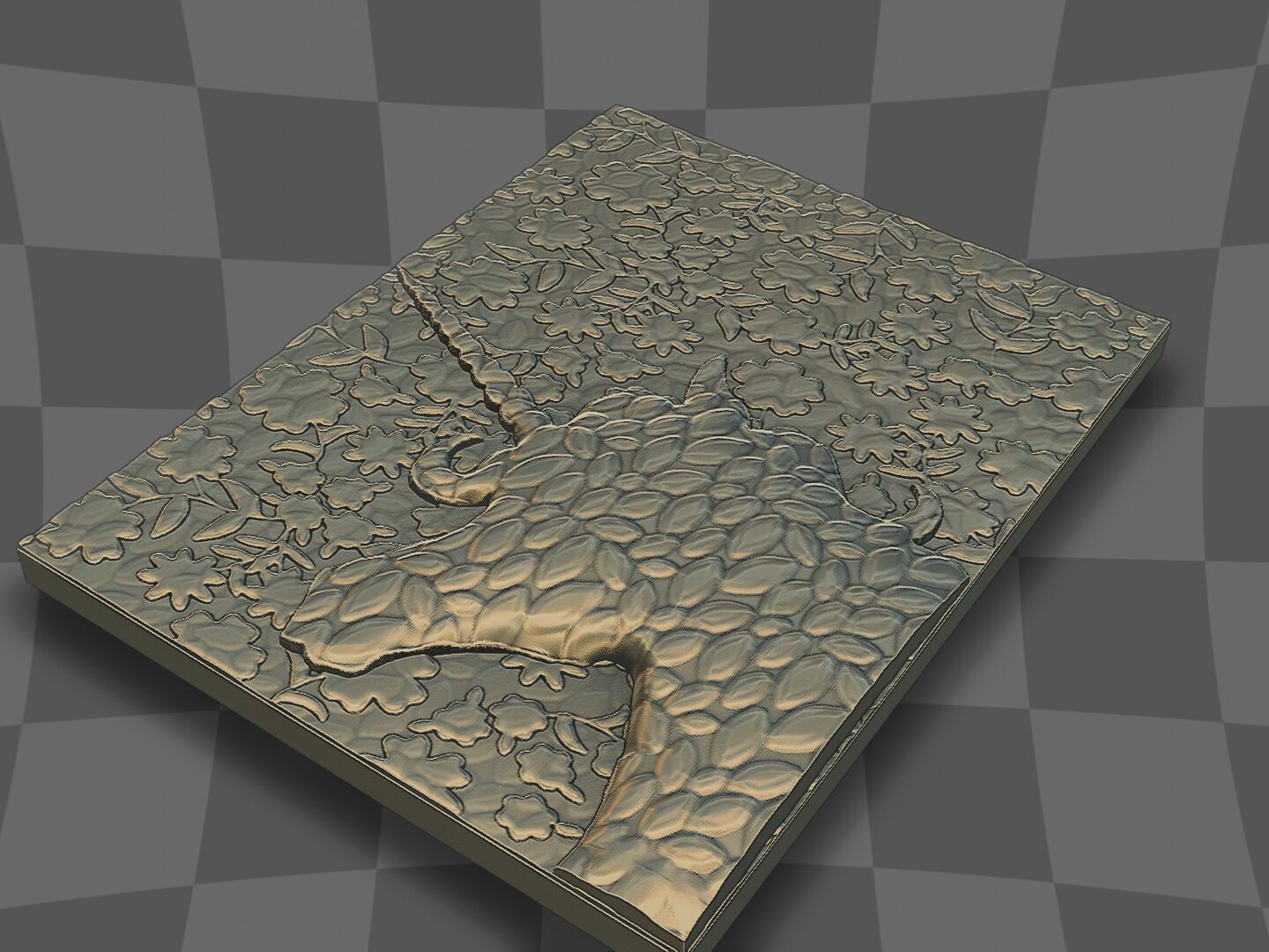 The unicorn decoration 3D print model_7