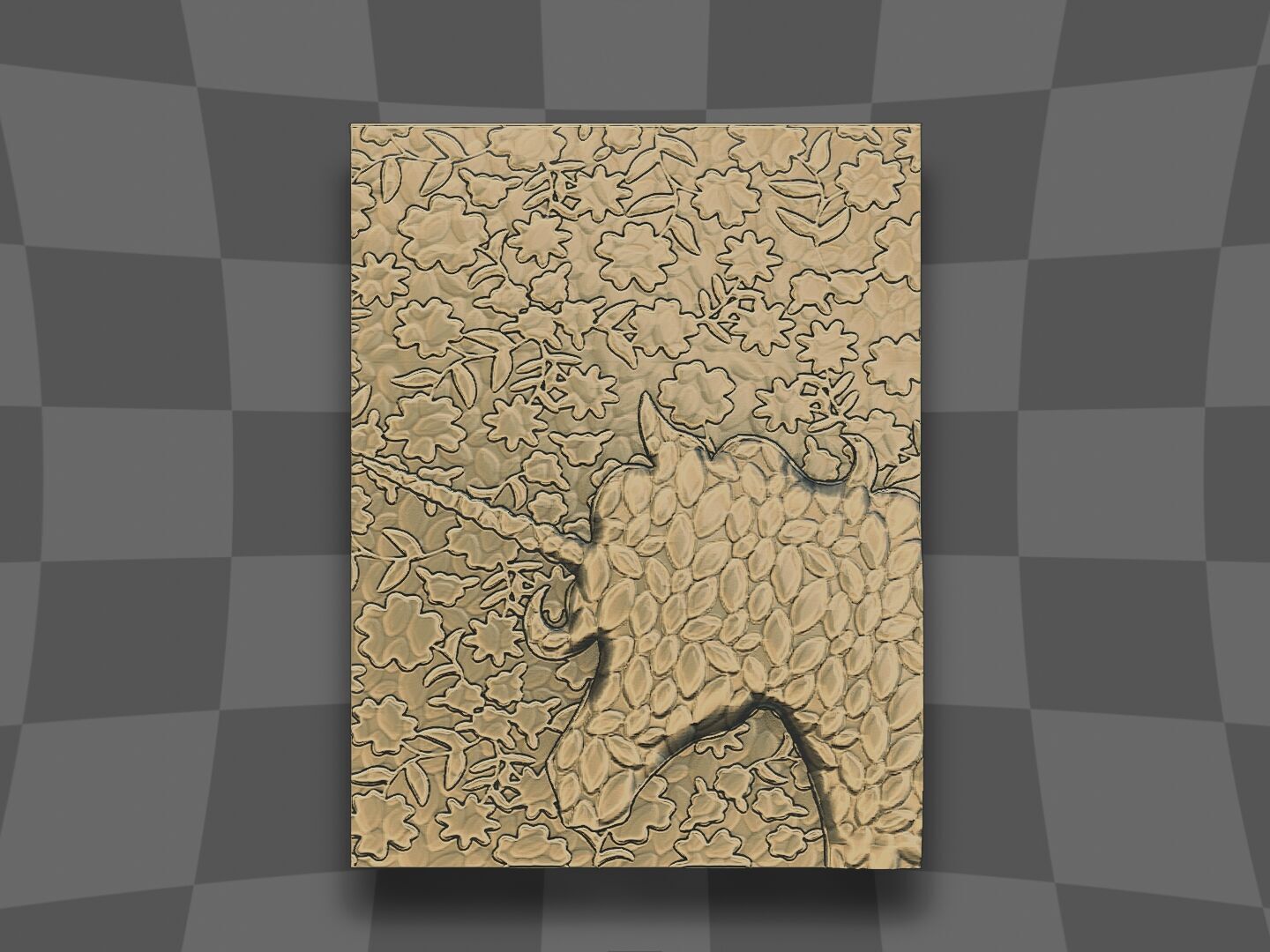 The unicorn decoration 3D print model_3