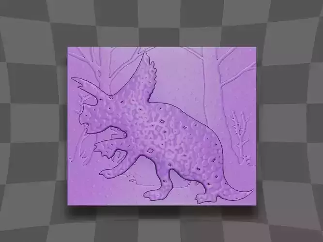 The triceratops dinosaur decoration