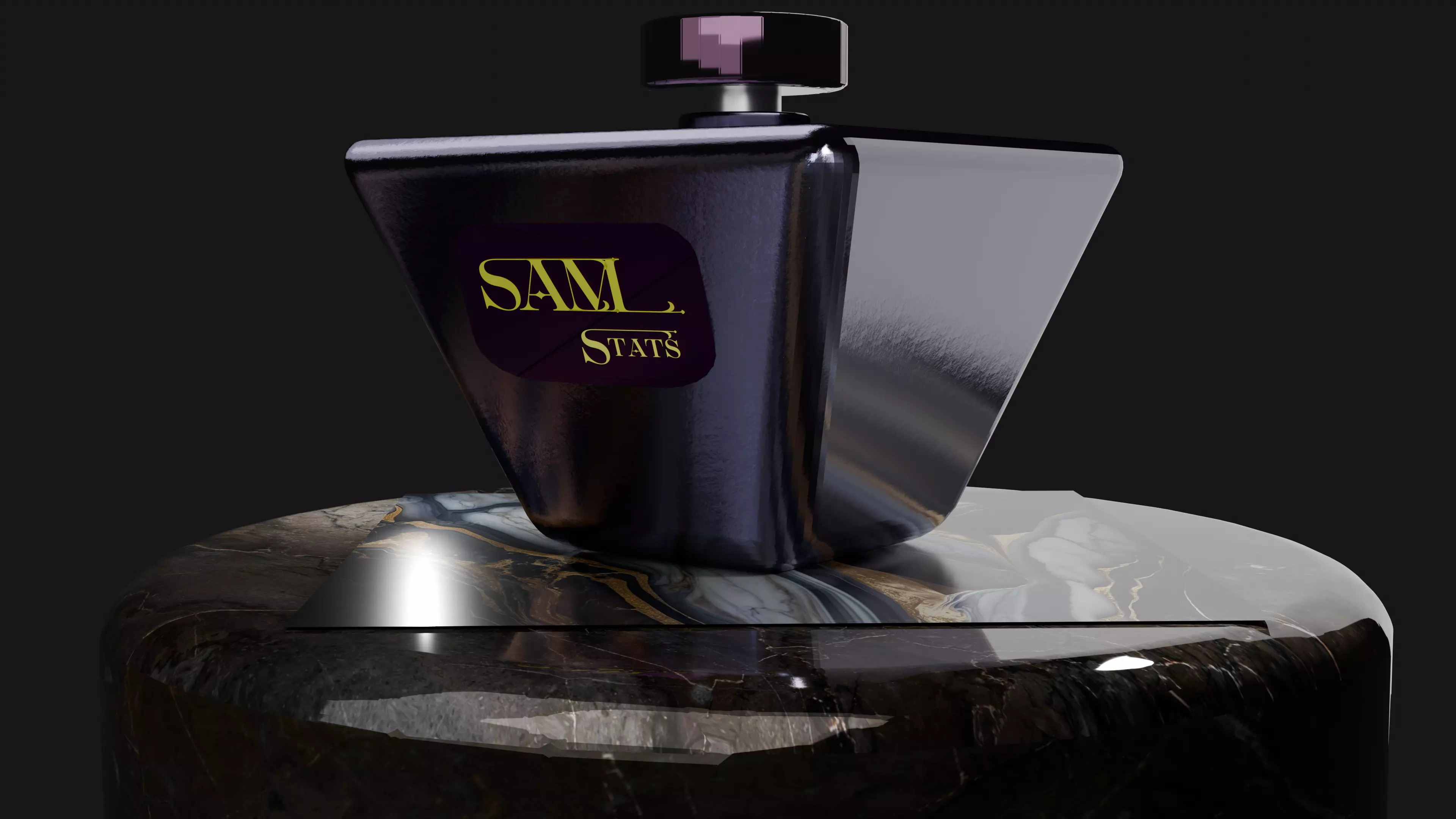 SAM Stats -Elegant Perfume Bottle - NOT AI GENERATED 3D model