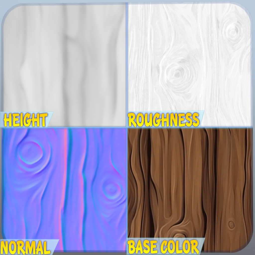 Stylized Bark Seamless Texture Texture_1