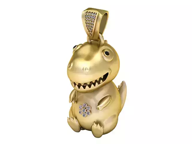 DIANOSAUR ANIMAL PENDANT 3D PRINTABLE MODEL 
