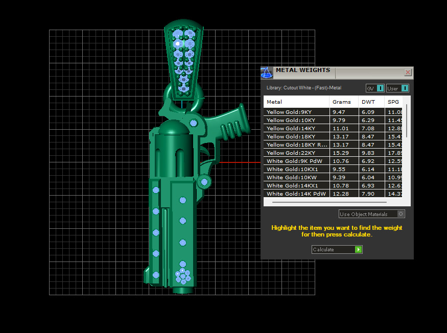 SHOTGUN DIAMOND PENDANT 3D PRINTABLE MODEL  3D print model_2