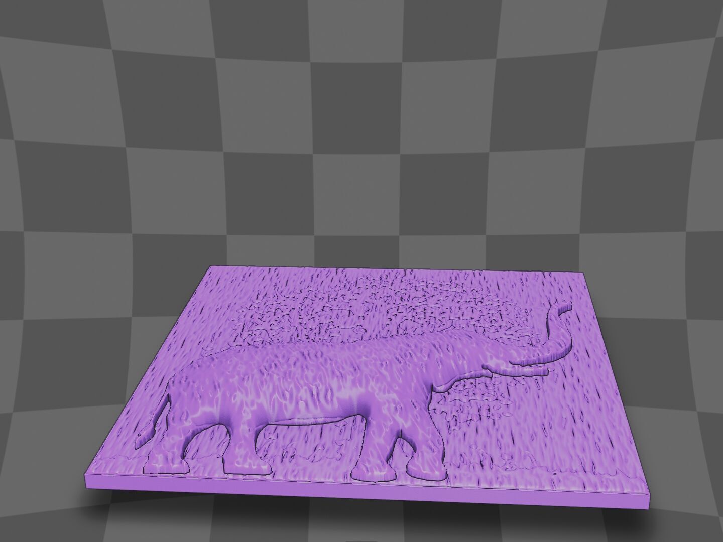 Elephant deco design 3D print model_5