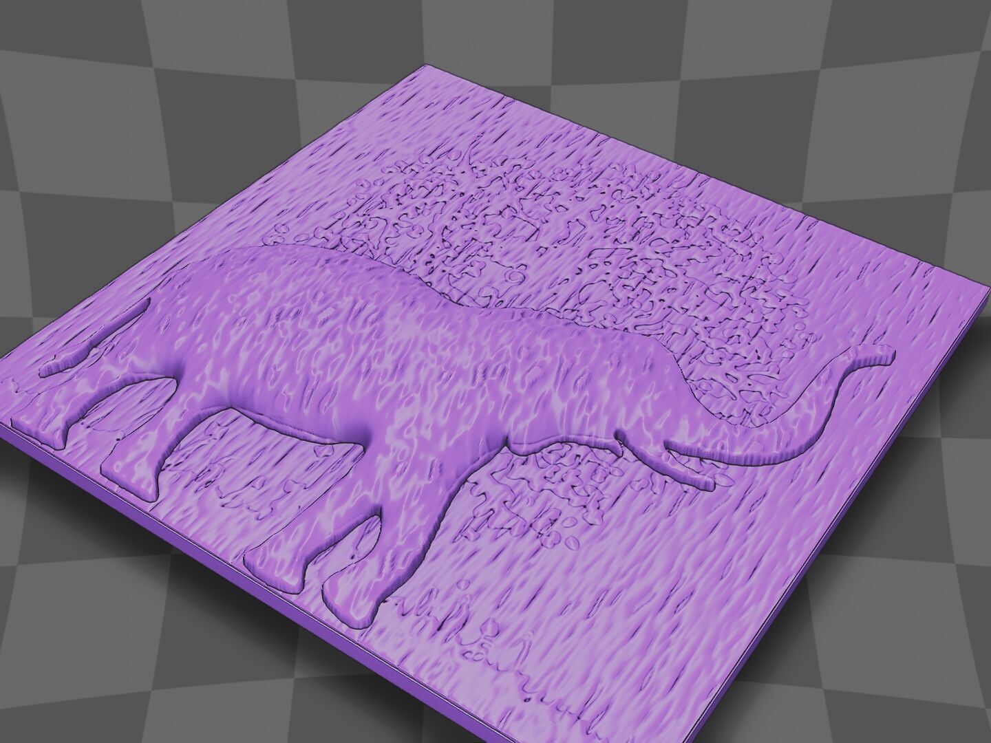 Elephant deco design 3D print model_2