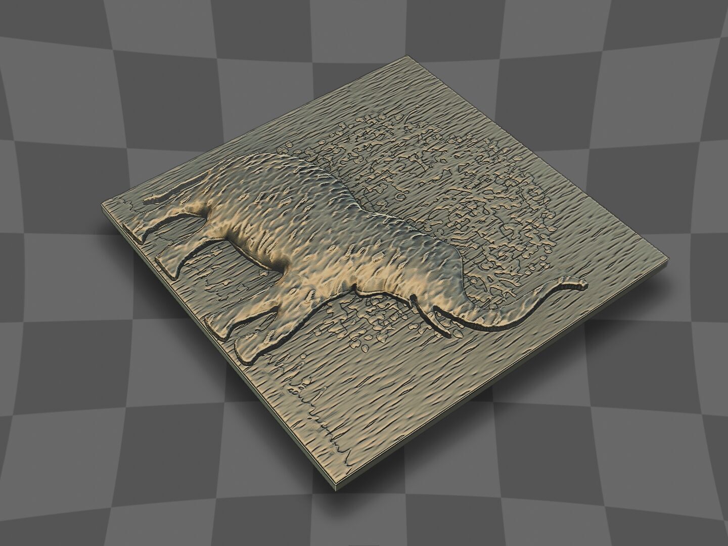 Elephant deco design 3D print model_6