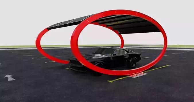 ELLIPSE TYPE SOLAR CARPORT TYPE-1