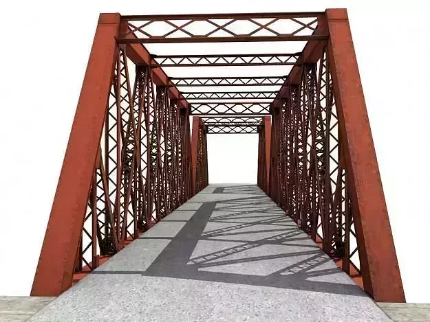 Steel truss bridge