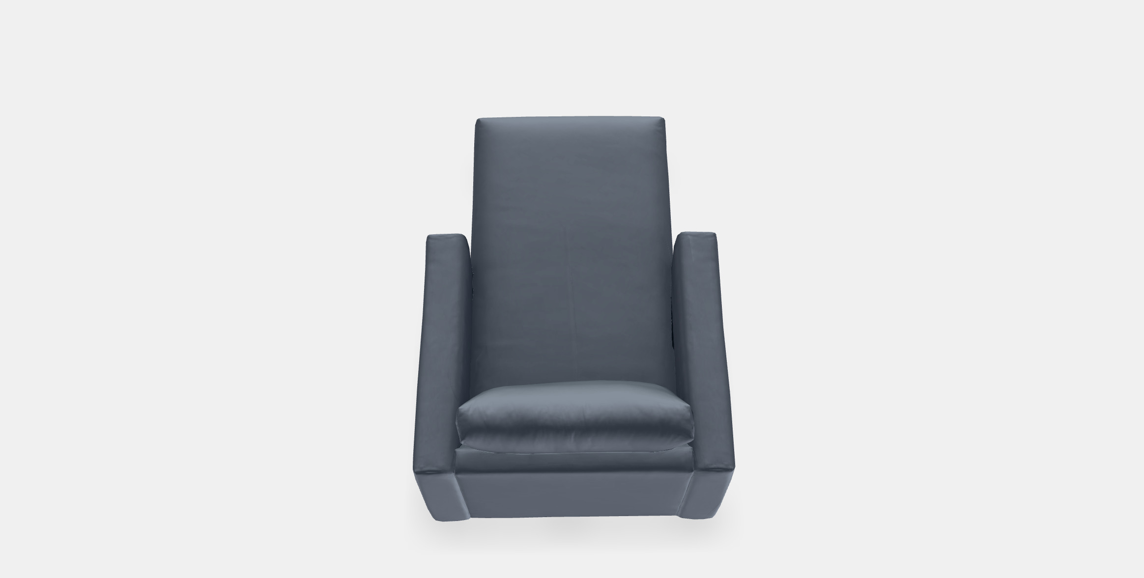 VIMLE Lounge chair 4 Low-poly 3D model_3