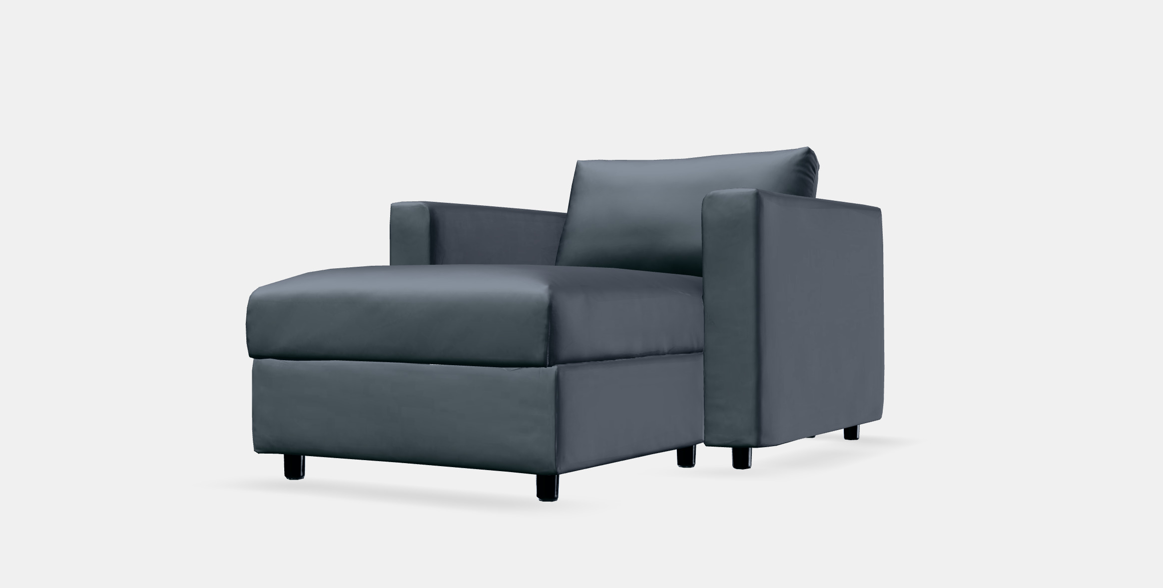 VIMLE Lounge chair 4 Low-poly 3D model_13