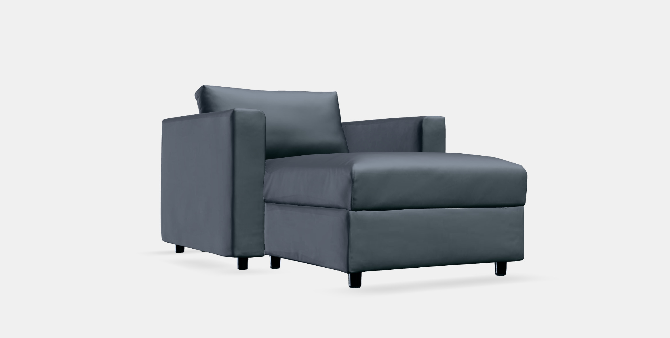 VIMLE Lounge chair 4 Low-poly 3D model_9