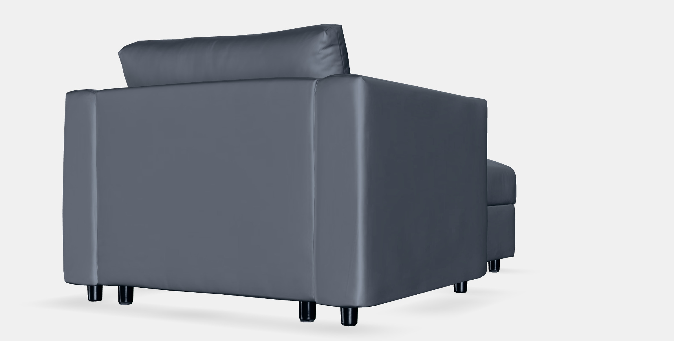 VIMLE Lounge chair 4 Low-poly 3D model_6