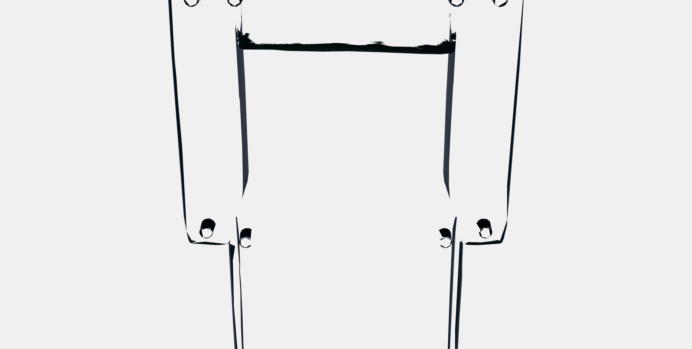 VIMLE Lounge chair 4 Low-poly 3D model_8