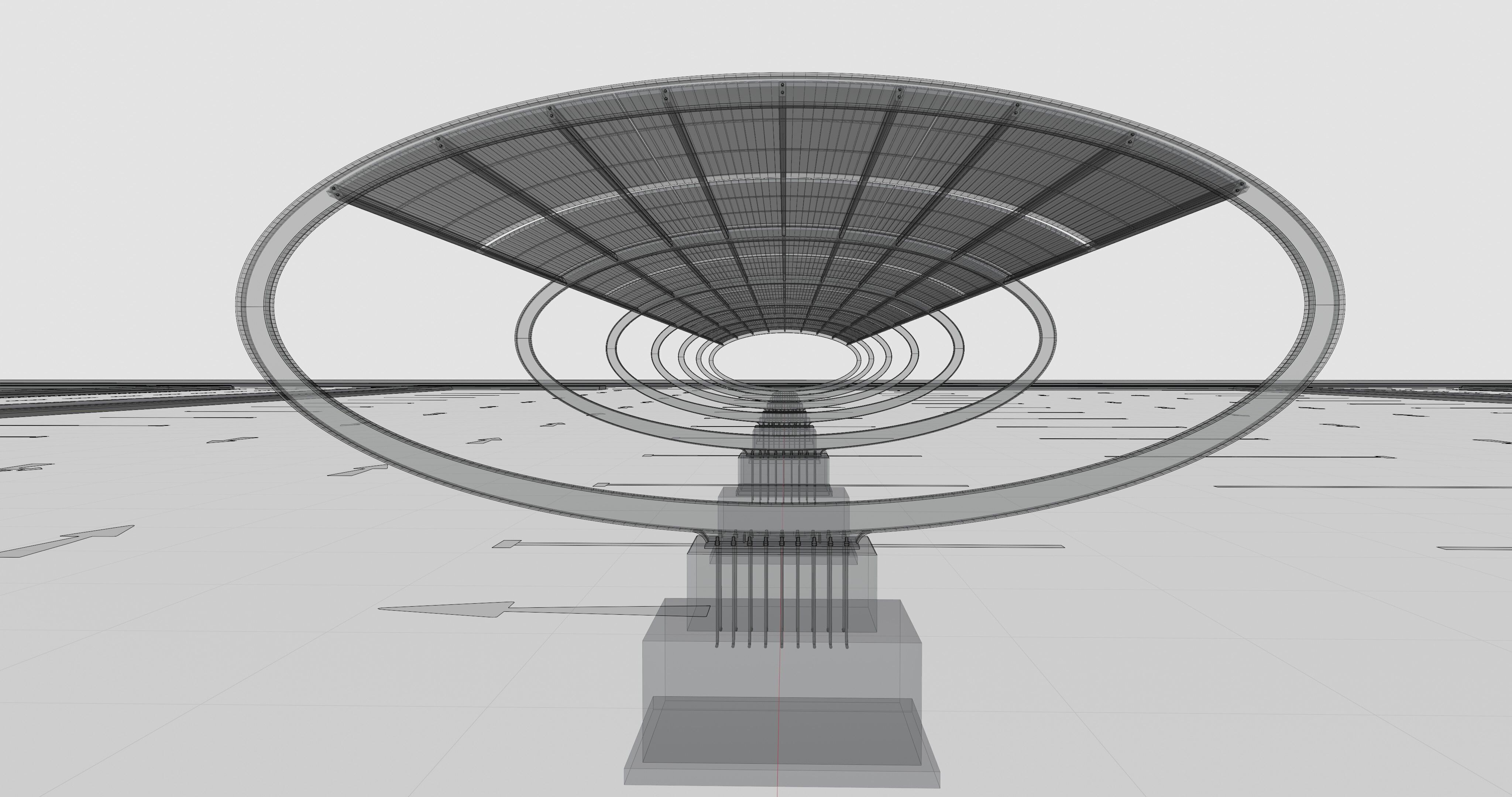 ELLIPSE TYPE SOLAR CARPORT TYPE-1 10 Cars 3D model_20