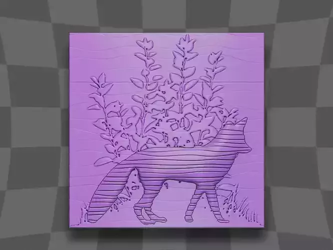 Fox front of the bush