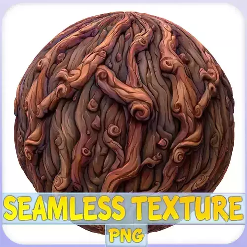 Stylized Bark Seamless Texture