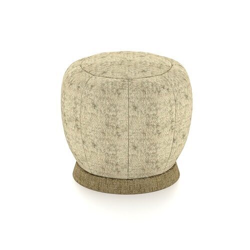 Round Ottoman Stool Low-poly 3D model